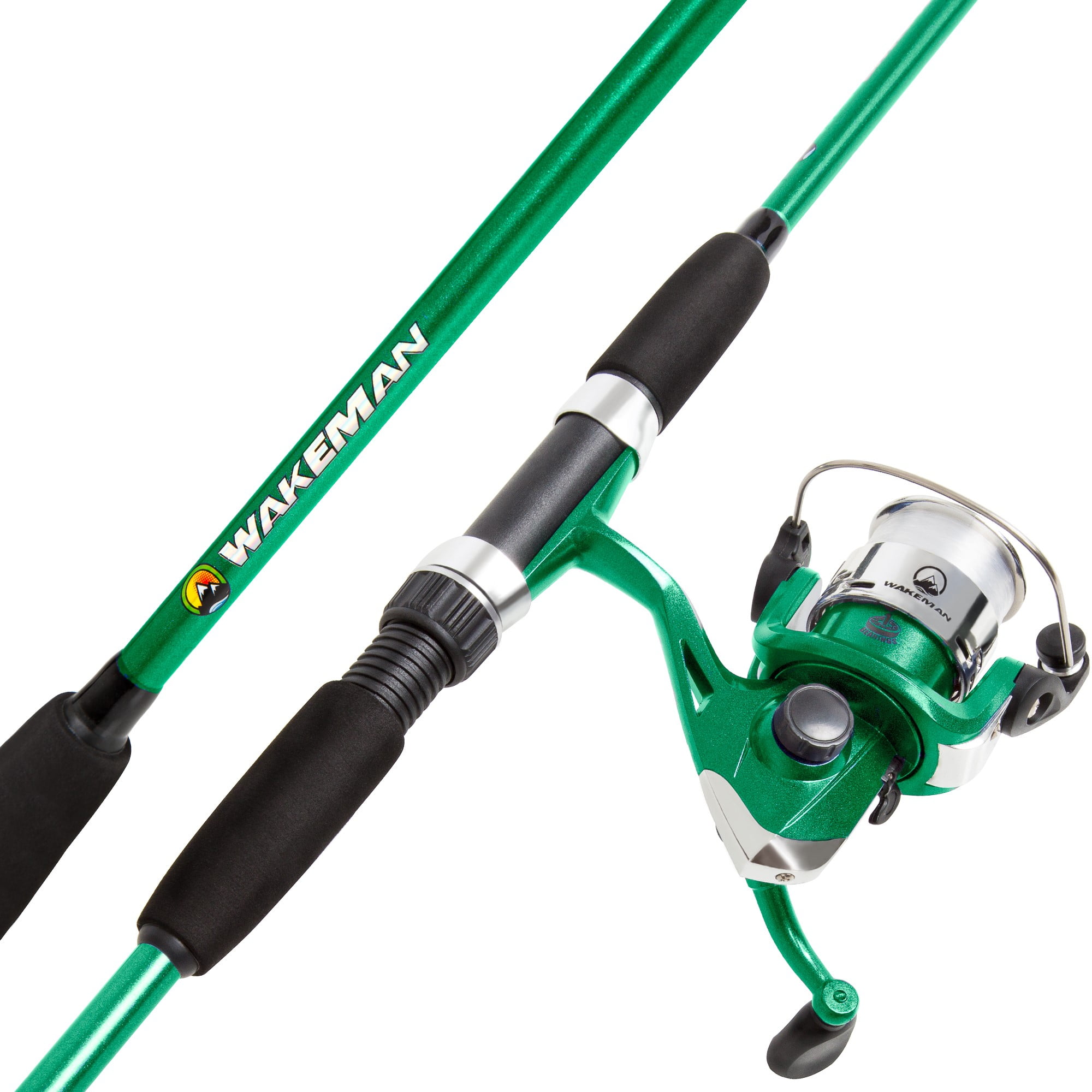 spinning rod and reel combo in green metallic finish Walmart com spinning rod and reel combo in green metallic finish Walmart com