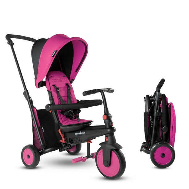 smarTrike STR3, 6-in-1 Folding Stroller Tricycle, 10M+, Pink - Walmart.com - Walmart.com