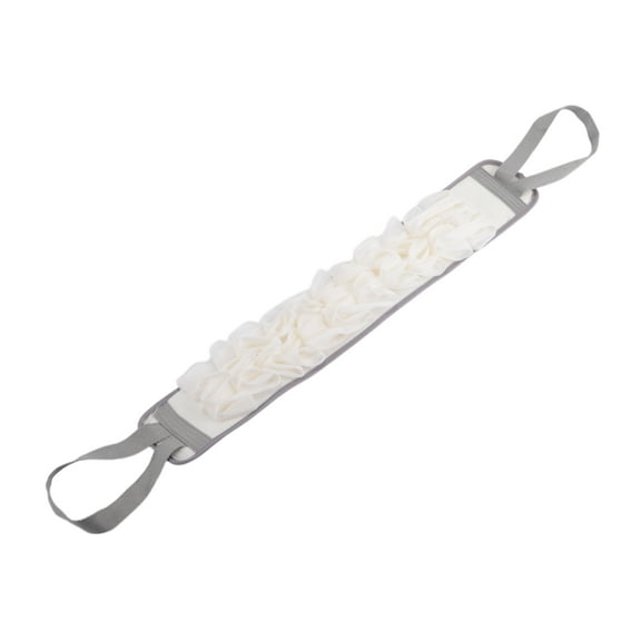 Unique Bargains 1 Pc Drawstring Back Bath towel for bathroom 33.46"x3.54" Gray