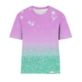 thumbnail image 4 of Youyipin Womens Tops Hawaiian T-Shirt Flower Print Short Sleeve Shirts For Women Novelty Crewneck Tee Graphic Tees For Women, 4 of 4