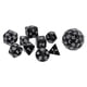 thumbnail image 1 of Juego de 10 dados numerados de varias caras, 6 colores a elegir, herramienta de juego PG Negro, 1 of 9