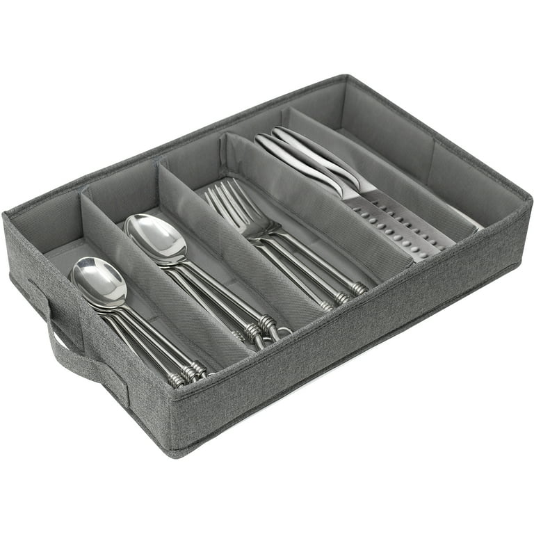Our Table, Storage & Organization, Our Table Quilted Padded Flatware  Storage Case 5 Trays Bbb Exclusive New