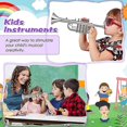 thumbnail image 3 of Ensemble de Saxophone Jouet Trompette pour Enfants, Ensemble de 4 Instruments de Musique Jouet, 3 of 5