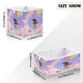 thumbnail image 3 of Storage Basket Foldable Open Organizers for Clothes Toys Books15.75x10.63x6.96in Black Dog in A Balloon, 3 of 8