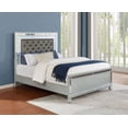 thumbnail image 2 of Gunnison Wood California King LED Panel Bed Silver Metallic, 2 of 9