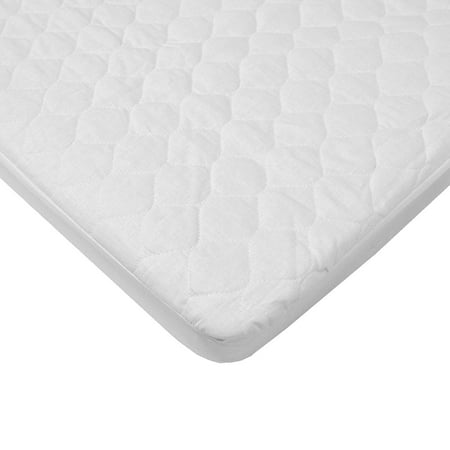 American Baby Company Waterproof Fitted Quilted Portable/Mini Crib Mattress Pad Cover,