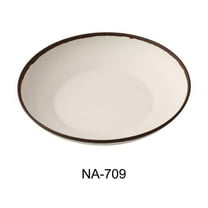 Yanco NA-709 Nature Art 9 x 1.75 in. Salad & Pasta Bowl, White - 28 oz - Melamine - Pack of 24