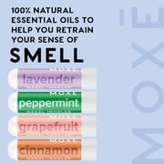 MOXE Nasal Stick Inhaler Lavander, Peppermint, Grapefruit and Cinnamon Scent Kit Phase II Scent Diversification Essential Oil Scent