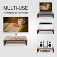 thumbnail image 3 of Monitor Stand Riser Wood Monitor Riser with Storage for Desk Small Monitor Stand TV/Screen/PC/Laptop Riser Computer Stand Desktop Shelf ( L x W cm), 3 of 8
