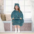 thumbnail image 7 of FORMRS Wearable Blanket Hoodie with Sleeves for Kids Cozy Flannel Sweatshirt, Star Map, 7 of 7