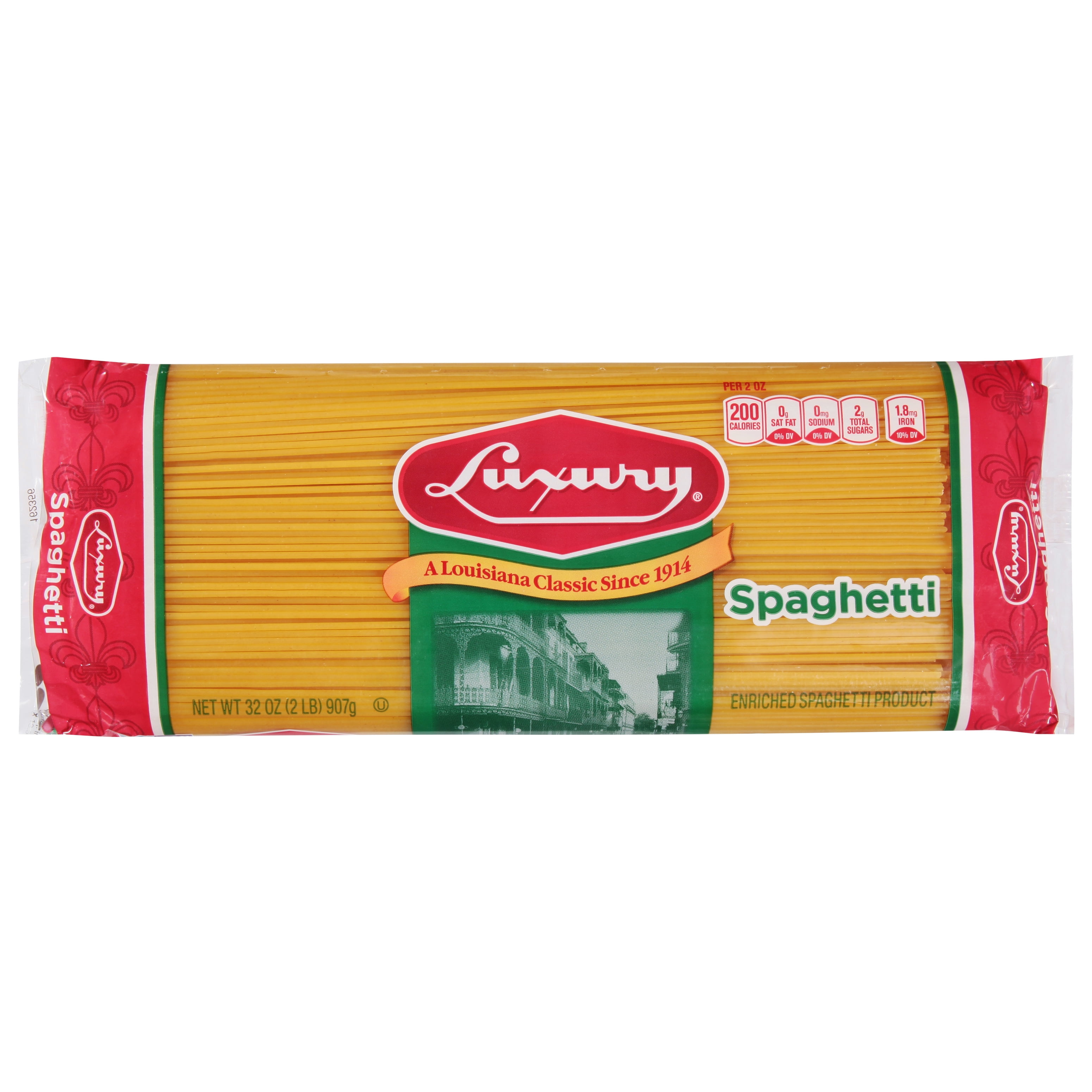 (4 pack) Luxury Spaghetti Pasta, 12-Pack (32 oz Each) – Pasta for Classic Italian inspired dishes