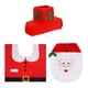 thumbnail image 3 of Decoraciones navideñas para fundas de asientos de inodoro, decoraciones de Papá Noel, cubiertas para inodoros y alfombras de baño, para festivales de, 3 of 8