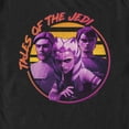 thumbnail image 2 of Men's Star Wars: Tales of the Jedi Distressed Obi-Wan Ahsoka and Anakin Graphic Tee Black Small, 2 of 5