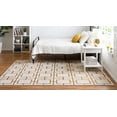 thumbnail image 4 of Rugs.com Marilyn Monroe™ Glam Trellis Collection Rug – 10' x 14' White Gold Medium Rug Perfect For Living Rooms, Large Dining Rooms, Open Floorplans, 4 of 9