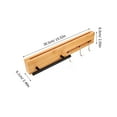 thumbnail image 2 of UPGRATOR 1-Pack Rectangular Brown Wooden Chopping Cutter Rack, Nail- Utensil Hanger for Organized Storage, 2 of 7