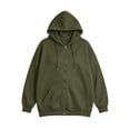 thumbnail image 7 of Perfectbot Women's Plus Size Zip Up Hoodie, Long Sleeve Casual Hooded Shirt with Pockets, Sizes L-5X, 7 of 7