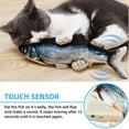 thumbnail image 3 of Electric Floppy Fish Cat Toy, Moving Cat Kicker Fish Toy, 11" Realistic Flopping Fish Dog Toys, Plush Interactive Cat Toys for Indoor Cats, Wiggle Fish Dog Toys, 3 of 8