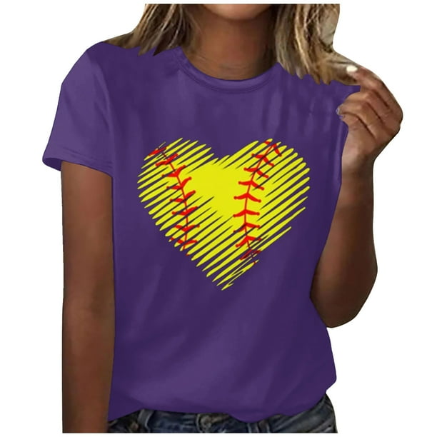 Blusa informal de manga corta con cuello redondo y estampado suelto de verano para mujer con estilo OAVQHLG3B Store lin121212
