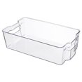 thumbnail image 3 of Birdeem Pull Out Stackable Refrigerator Drawer for Fruit and Veggies Storage Organizer for Fridge Clear Drawer Containers with Handle Divided Organization, 3 of 6