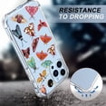 thumbnail image 3 of Night Moths Clear Case for iPhone 11 Pro Max,Aesthetic Art Design Case for Men Women,Unique Soft Transparent TPU Bumper Case Cover, 3 of 4
