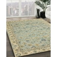 thumbnail image 2 of Ahgly Company Indoor Round Abstract Brown Oriental Area Rugs, 5' Round, 2 of 6