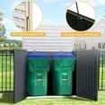 thumbnail image 3 of Uforic Outdoor Horizontal Storage Sheds, Weather Resistant Resin Tool Shed, Multi-Opening Door for Easy Storage of Bike, Trash Cans, Garden Tools, Lawn Mowers, 35 Cu ft, 3 of 8
