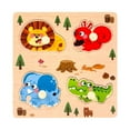 thumbnail image 2 of Kuntesetty Wooden Peg Puzzle Matching Game Shape Matching Board for Game Learning Trips animal, 2 of 9