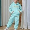thumbnail image 4 of WOYY Sweat Suit for Girls California Print Hoodie Jogger Pants Outfit Set, Sizes 4-5T, 4 of 6