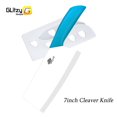 thumbnail image 1 of Ceramic Knife Kitchen Utility Knife 7 Inch Fruit Vegetable Slicing Knife Meat Cleaver Household Chef Knives Cutter with Sheath White Blade Rust Proof (Blue）, 1 of 7
