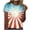 C-Mint Green, variant on American Flag T Shirt Women USA Star Stripes Fourth July Tee Shirts Casual America Flag Print Crew Neck Tee Tops H-Red