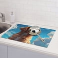 thumbnail image 5 of Dish Drying Mat, Cartoon Cloud Puppy Absorbent Microfiber Kitchen Mat, Heat Resistant Drying Mat Kitchen Counter for Dishes, Utensils, Pots, Pans, Drainer Mats 18x24in, 5 of 7