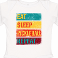 thumbnail image 4 of Inktastic Eat Sleep Pickleball Repeat Boys or Girls Long Sleeve Baby Bodysuit, 4 of 5