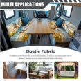thumbnail image 5 of SCRAWLGOD Collie Horse Sunflower Print Stretch RV Dinette Cushions Slipcover, 2 Backrest Cover and 2 Bench Cover Anti Dust Stain Resistant RV Dinette Booth Cushions Slipcover, 5 of 8