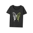 thumbnail image 3 of Camiseta para mujer con cuello redondo, ropa, disfraz, camiseta básica para oficina, viajes, vacaciones S, 3 of 7