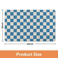 thumbnail image 5 of Super Soft, Absorbent Long Bath Mat: Checkered Non-Slip Bathroom Runner Rug. Microfiber, Easy Clean Floor Mats for Bathtub Showers, 20x32in, 5 of 5