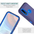thumbnail image 4 of for Motorola Moto E7 POWER Heavy Duty Holster Phone Case Dual Layer Full-Body Rugged Clear Back Case Drop Resistant Shockproof Case with Built In Screen Protector, 4 of 4