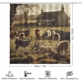 thumbnail image 2 of 4Pcs Nature Field Rustic Shower Curtain Set, Cottage Horse Sheep Animal Bathroom Decor Set with Rug Bathroom Accessory Bathroom Curtain Shower Set, 72" x 72", 2 of 8