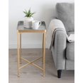 thumbnail image 2 of Kate and Laurel Celia Table d'Appoint Carrée Moderne, 14 x 14 x 26, Gris et Or, Table Pliante en Métal pour Rangement et Exposition, 2 of 2
