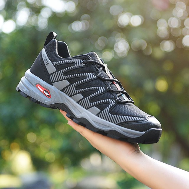 Zapatillas deportivas para hombre Zapatillas de entrenamiento de malla transpirable Zapatos de senderismo ligeros