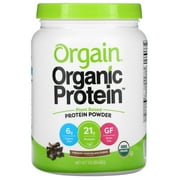 Orgain - Fudge au chocolat crémeux en poudre de protéines végétales à base de protéines organiques - 1.02 livres