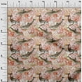 thumbnail image 3 of oneOone Cotton Flex Dark Peach Fabric Ocean Dolphin Sewing Fabric By The Yard Printed Diy Clothing Sewing Supplies 40 Inch Wide, 3 of 4