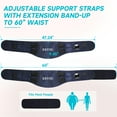 thumbnail image 5 of BURRKI 47-60" Lower Back Massager with 3 heat and 5 vibration, Cordless Heating Pad for Back, Heated Lumbar Support Brace Belt, Gifts for Men Women, 5 of 8