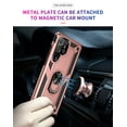 thumbnail image 3 of Samsung Galaxy S22 Ultra Case, Rosebono Hybrid Slim Colorful Armor Cover Case With Adjustable Integrated 360 Degree Rotating Ring Kickstand For Samsung Galaxy S22 Ultra (Rose Gold), 3 of 6
