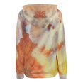 thumbnail image 4 of Moda Mujer O-cuello Camiseta de manga larga Estampado con capucha Blusa de bolsillo Tops Fridja ghj987+6833, 4 of 8