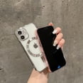 thumbnail image 4 of for iPhone 12 Mini Case Magnetic Clear with Camera Lens Protector Full Protection MagSafe Electroplated Luxury Silicone Shockproof Protective Case Cover 5.4 Inch - Silver, 4 of 11