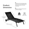 thumbnail image 4 of Patiojoy Outdoor Chaise Lounge Chair Patio Lounge Recliner with 6-Position Adjustable Backrest, 4 of 8