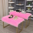thumbnail image 3 of Nvzi Solid Color Plush Table Runner,Faux Sheepskin Decorative Shaggy Dresser Scarf,Not-Slip Desk Pad Food for Christmas Weddin,Luxury False Fur Dresser Tablecloth-Rose 40x100cm(16x39inch), 3 of 5