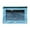 Sky Blue, variant on FAMTKT Three-hole Pencil Case Zipper Transparent PVC Document Storage Bag Detachable Folder Large Capacity Pencil Case 9.8x7.1in