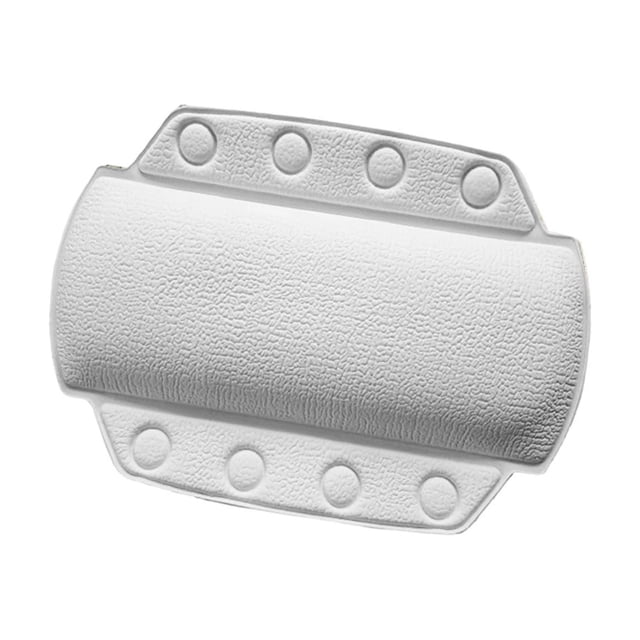 Almohada de baño para bañera con ventosas, almohada de espuma de PVC para bañera, cojín de soporte para cabeza y cuello, accesorio para spa en casa, reposacabezas ergonómico para bañera con 8