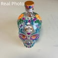 thumbnail image 2 of Halloween Skull Decanter Bottle, Hand Painted Borosilicate Glass with Gift Box, Day of the Dead Bar Decor（Notice Real Photo）, 2 of 20